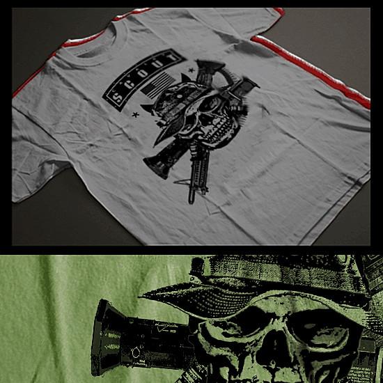 Боевая футболка военная Разведчик Пехотинец Стрелок Тактическая штурмовая футболка S