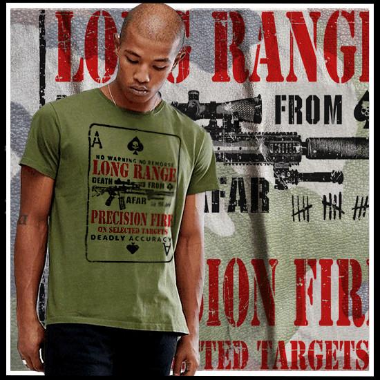 Военный Снайпер Тактическая Штурмовая Снайперская Мишень Унисекс Футболка XL